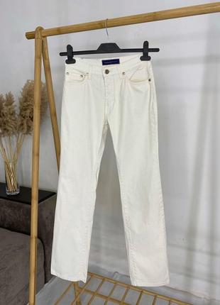 Молочные штаны/джинсы trussardi 27 размер