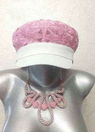 Ексклюзивна  кепі. капітанка. кашкет ажурний. картуз.5 фото