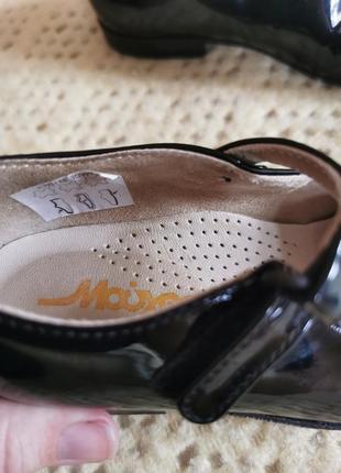 Кожані шкіряні туфли для дівчинки3 фото