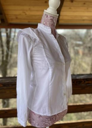 Фирменная стильная базовая качественная натуральная котоновая блуза4 фото