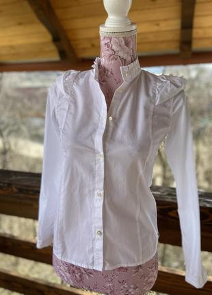 Фирменная стильная базовая качественная натуральная котоновая блуза2 фото