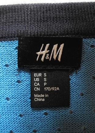 Мужской летний легкий кардиган “h&m” s (46-48) хлопок6 фото