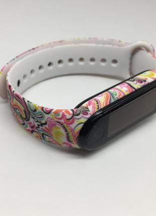 Силіконовий ремінець mi band 3 mi band 4 mi band 5 mi band 6 дуже красивий 😍