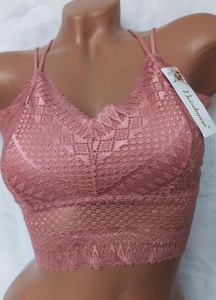 Ажурний топ з поролоновою вставкою