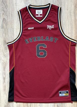 Мужская баскетбольная майка джерси everlast miami basketball