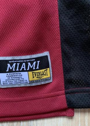 Мужская баскетбольная майка джерси everlast miami basketball6 фото