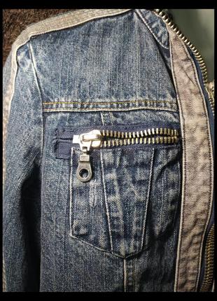 Куртка джинсовая на молнии2 фото