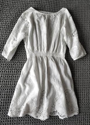 Шикарное хлопковое платье-туника с вышивкой1 фото