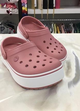 Крокси crocs platform blossom white 🫶