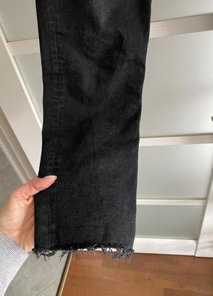 Черные джинсы мом от cropp, размер l3 фото