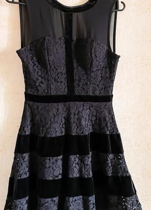 Платье tally weijl чёрное коктейльное1 фото