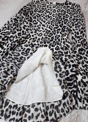 Пышные платье леопард h&m3 фото