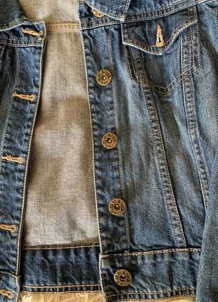 Пиджак джинсовый джинсовка стильная классная модная красивая3 фото