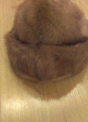 Натуральна хутряна норкова шапка. дуже тепла