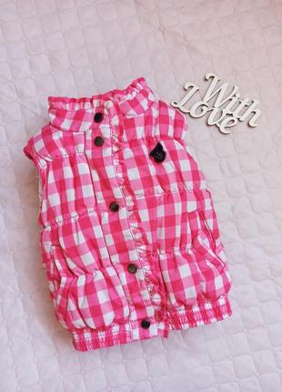 Фірмова крута жилетка на малу дівчинку, ріст 80 frendz