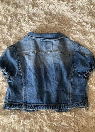 Болеро джинсовое стильное модное короткий пиджак4 фото