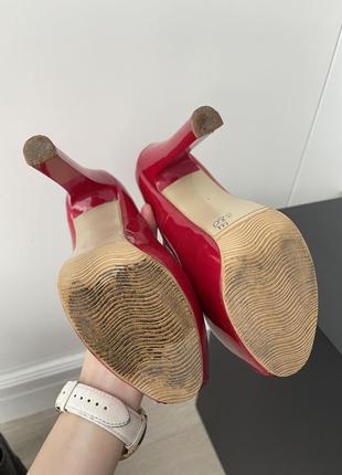 Туфли красные лаковые5 фото