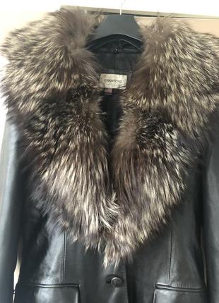 Плащ шкіряний