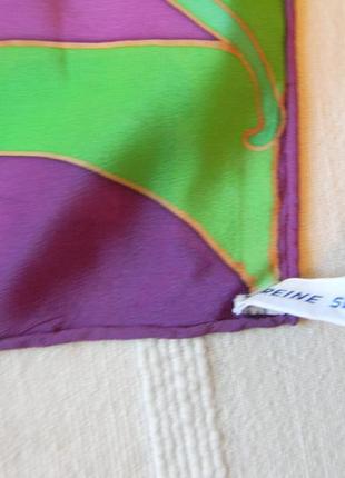 Pato подписной шелковый платок ручная роспись "зонтики" 82х869 фото