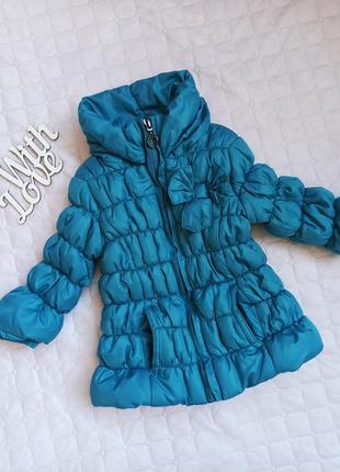 Осіння демісезонна  куртка курточка на дівчинку ріст 68 74