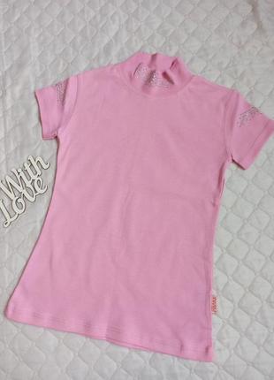 Рожева блузочка-гольф шкільний ріст 140