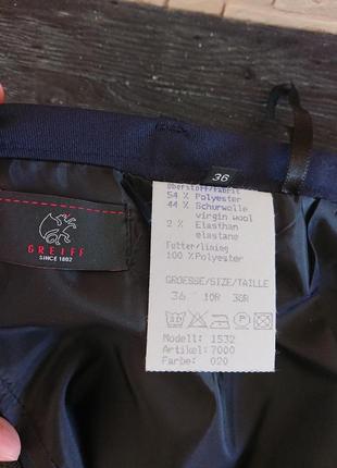 Greiff  шерстяная немецкая юбка прямого кроя в деловом стиле s7 фото