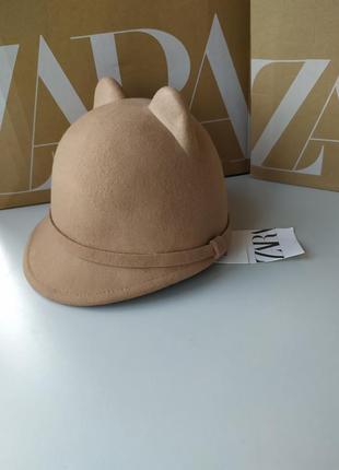 Новая шляпка zara шляпа с ушками зара котелок4 фото