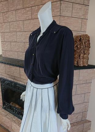 Karen by simonsen англійська шикарна блузка з шовком вільного крою xl6 фото