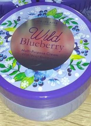 Великий об'єм. зимовий крем для обличчя wild blueberry чорничний десерт 351492 фото