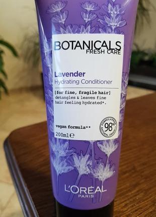 Бальзам "лаванда, эссенция увлажнение" для тонких волос l'oreal paris botanicals fresh care lavender hydrating conditioner2 фото