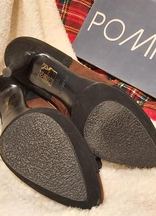 Вечерние туфли pompili, италия - новые, замша, 39р25см4 фото