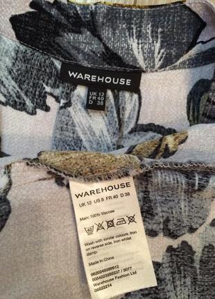 Блуза на запах в цветы warehouse5 фото
