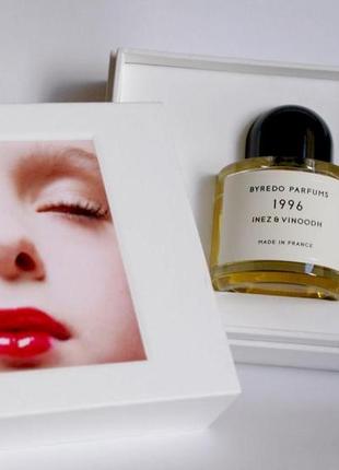 Byredo 1996 inez & vinoodh💥оригинал 1,5 мл распив аромата затест3 фото