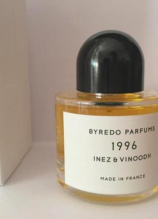 Byredo 1996 inez & vinoodh💥оригинал 1,5 мл распив аромата затест9 фото