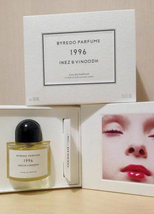 Byredo 1996 inez & vinoodh💥оригинал 1,5 мл распив аромата затест10 фото