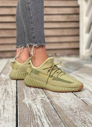 Жіночі кросівки adidas yeezy boost 350 v2 haki 36-37-38-39-40