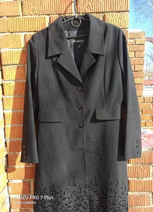Стильный удлиненный пиджак, кардиган 48-506 фото