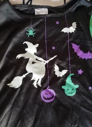 Карнавальное платье волшебницы колдуньи на хеллоуин 7-8лет2 фото