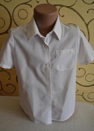 Рубашка блуза блузка классика george школьная 6-7 лет р.116-122