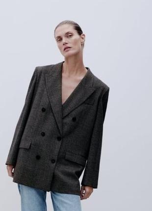 Шикарный пиджак оверсайз zara