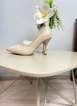 Шкіряні туфлі човники шпилька шкіряні туфлі8 фото