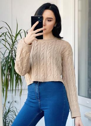 Бежевий світер від h&m