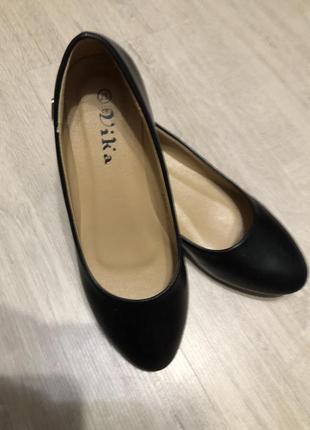Туфли , балетки кожа