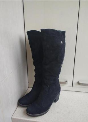 Чоботи натуральна замша