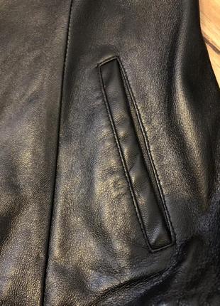 Кожаная куртка с элементами замшевых вставок натуральная2 фото