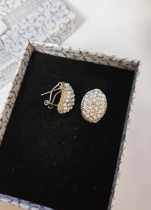 Красивые серьги бижутерия винтаж