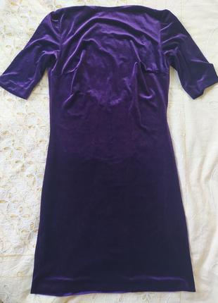 Платье нарядное бархат с открытой спиной1 фото