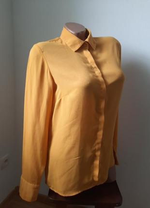 Рубашка/блуза гірчична new look2 фото