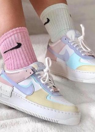 Кроссовки женские найк nike air force 1 shadow pastel6 фото