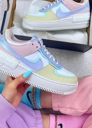 Кроссовки женские найк nike air force 1 shadow pastel1 фото